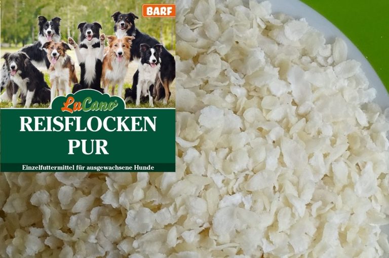 Hundeflocken aus Reis
